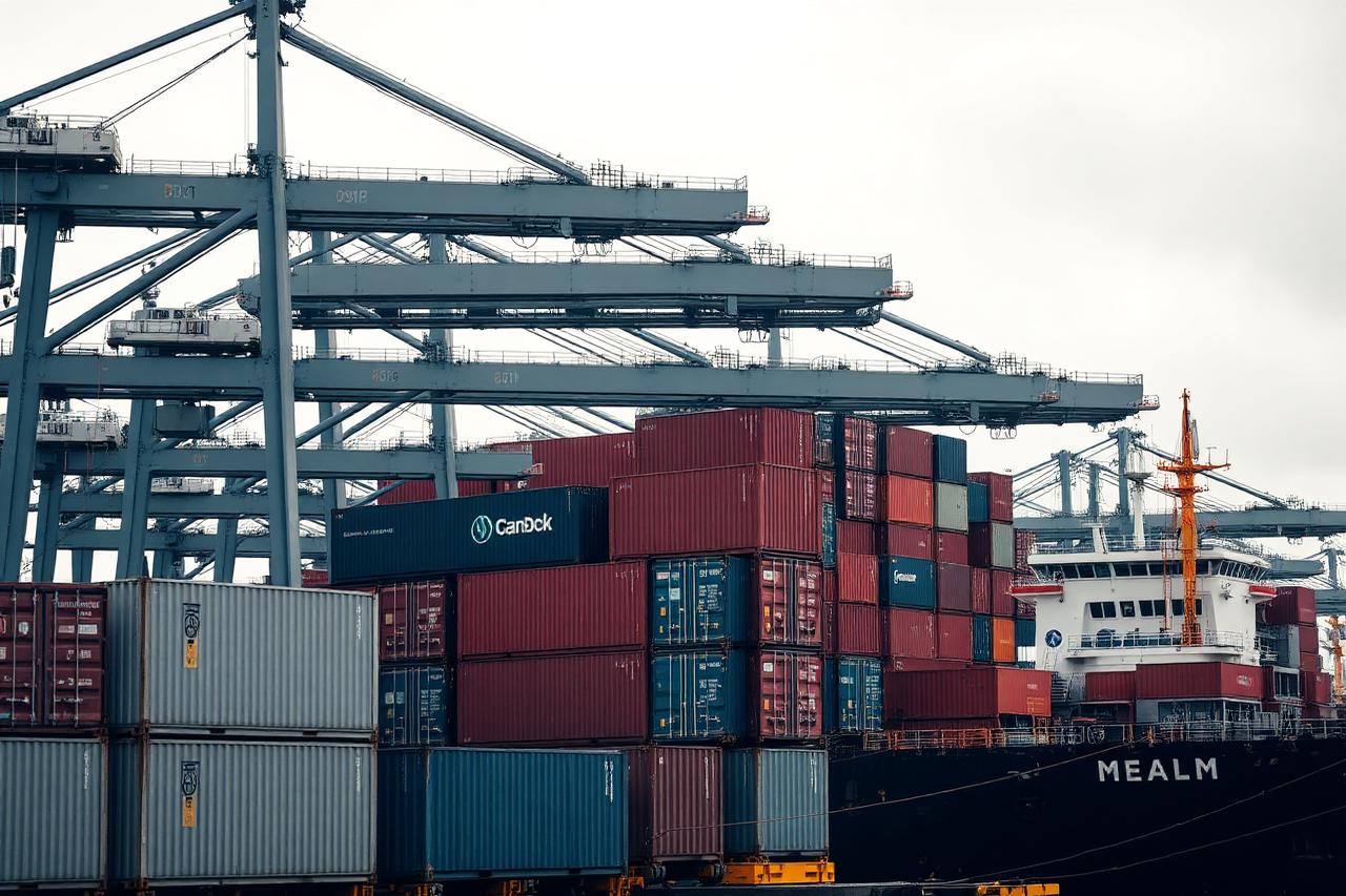 Export logistics container loading for tapioca starch shipment
